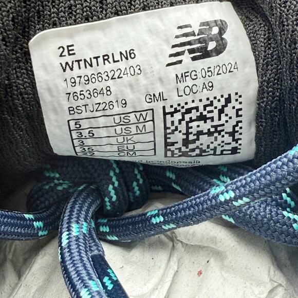 New Balance Womens Dynasoft Nitrel V6 Trail Running Sneakers US 5 XW Blue NWOB - Picture 12 of 12